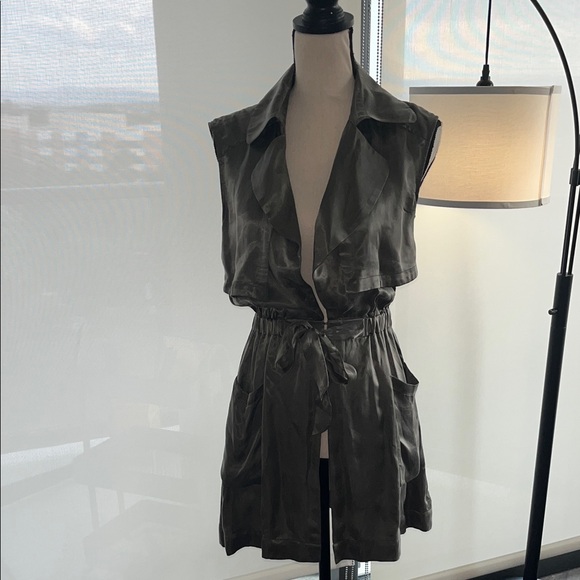 bebe Tops - bebe Olive Green Sleeveless Tunic